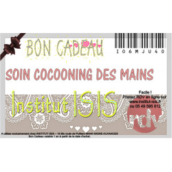 Bon cadeau Soin Cocooning des Mains