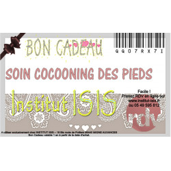 Bon Cadeau Soin Cocooning des Pieds