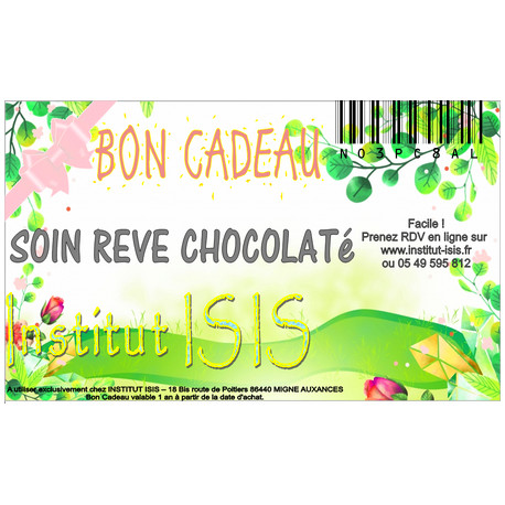 Bon Cadeau Soin Rêve Chocolaté